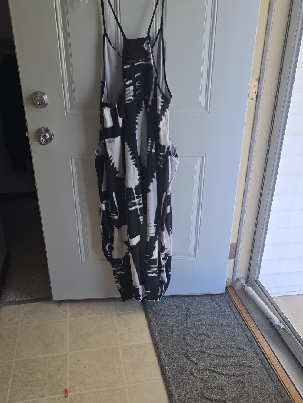 FP Movement by Free People Black & White Tie-Dye Harem Jumpsuit - Picture 3 of 7